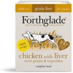 Forthglade Complete Meal Grain-Free Adult Dog – Chicken with Liver – Saver Pack: 36 x 395g