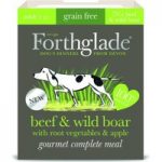 Forthglade Gourmet Grain-Free – Beef & Wild Boar with Root Veg & Apple – 7 x 395g