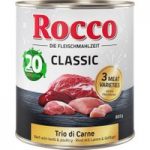 24 x 800g Rocco Classic Trio di Carne Wet Dog Food – 20 + 4 Free!* – 24 x 800g