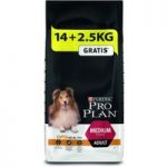 Large Bags Purina Pro Plan Dog Food + 2kg/2.5kg Extra Free!* – Adult Large Athletic OptiDigest – Lamb (16.5kg)