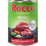 Rocco Menu 6 x 400g – Beef, Vegetables & Rice