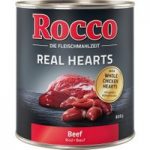 Rocco Real Hearts Saver Pack 24 x 800g – Beef with whole Chicken Hearts